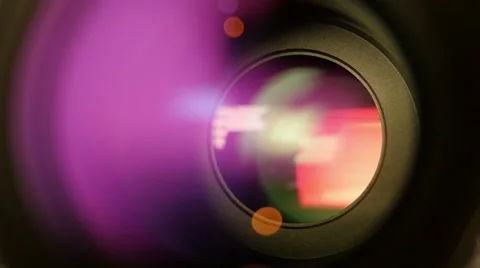 Opening And Closing Camera Lens Diaphragm Stock Footage 64051057