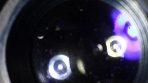 Opening And Closing Camera Lens Aperture Macro Stock Footage 234787265
