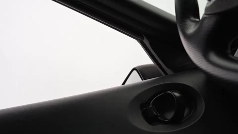 Opening And Closing Car Power Window Stock Footage 334706848