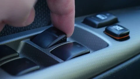 Opening And Closing A Car Window Stock Footage 81530625