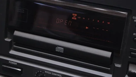 Opening and closing a cd tray Stock Footage 108543146