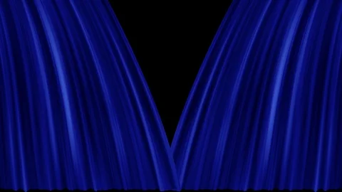 Opening and closing red cinema / theatre curtains Stock Footage 100873643