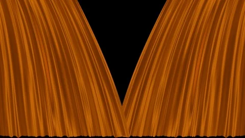 Opening and closing red cinema / theatre curtains Stock Footage 100874531