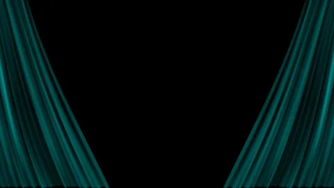 Opening and closing red cinema / theatre curtains Stock Footage 100875130