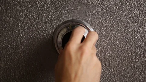 Opening and closing a safe with combination lock Stock Footage 86895054