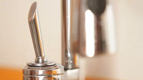 Opening and closing tap. Stock Footage 44215159