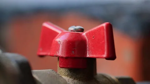 Opening and Closing the Valve Stock Footage 255246985