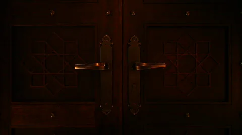 Opening arabian door Stock Footage 562820