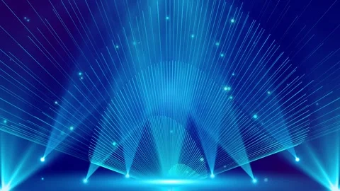 Opening Awards with Blue Theme Background Stock Footage 297645009