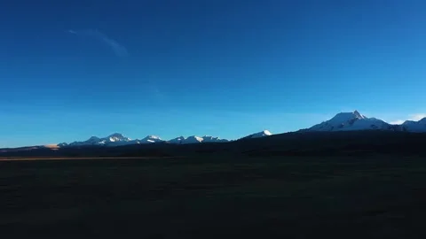 Opening background, plateau snow scene, Stock Footage 241958153
