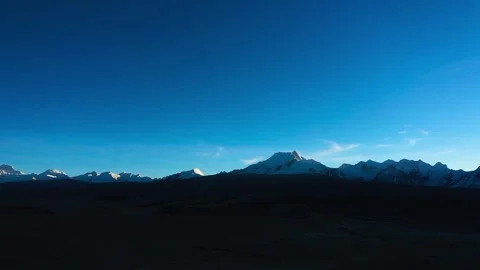Opening background, plateau snow scene, high altitude snow mountain, Stock Footage 241960460