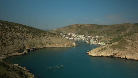 The opening of the Bay of Balaklava. 스톡 동영상 83184733
