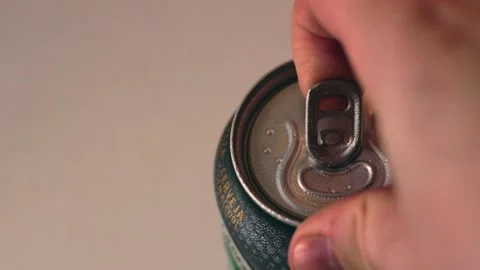 Opening a beer can Stock Footage 168357862