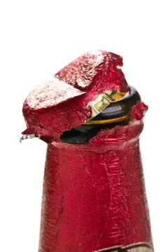 Opening beer cap Foto stock