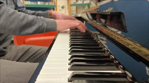 Opening of Beethoven’s Moonlight Sonata Stock Footage 305537388