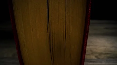 Opening Of Bible Stock Footage 149809646