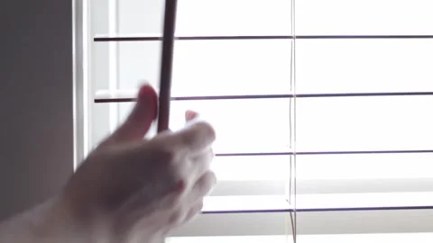 Opening blinds Stock Footage 282480822