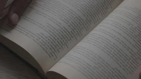 Opening a book Stock Footage 158313345