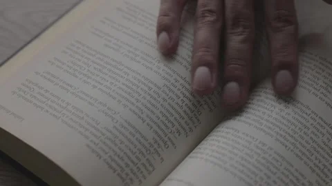 Opening a book Stock Footage 158313352