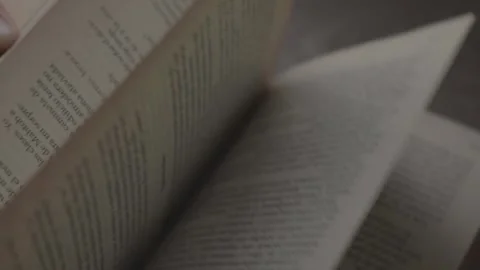Opening a book Stock Footage 158313357