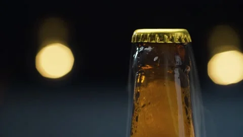 Opening the bottle of beer Stock Footage 142737480