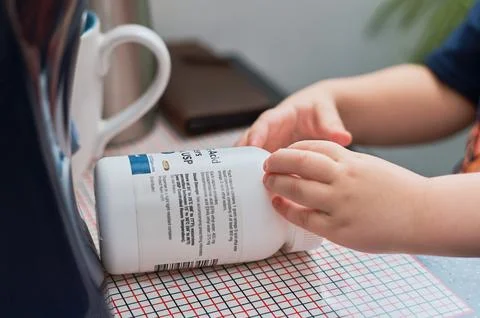 Opening the bottle Stock Photos