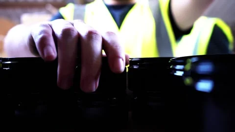 Opening Box And Taking Product Out Stock Footage 155981855
