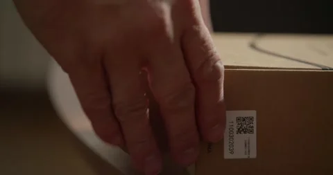 Opening a box Video stock 286831479