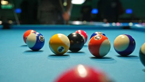 Pool Table Break Stock Footage ~ Royalty Free Stock Videos | Pond5