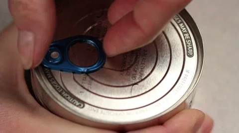 Opening a can of worms Stock Footage