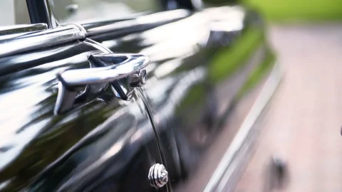 Opening Car Door Stock Footage 129616637