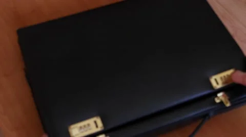 Opening the case with countdown timer linked with homemade bomb 2 Stock Footage 49591247