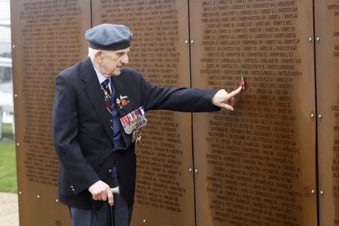 Opening Ceremony For The International Bomber Command Centre Lincoln. Sergeant G Stock Photos