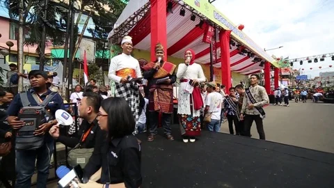 Opening Ceremony People Party Stock Footage 124768604