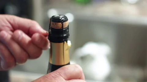 Opening Champagne Stock Footage 71492368