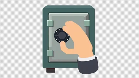 Opening a Combination Safe 库存影片 343825852