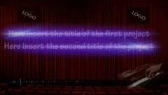 Opening concert, Light and text, Announcement Stock After Effects