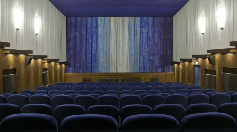 Opening curtain 30p Stock Footage 876804