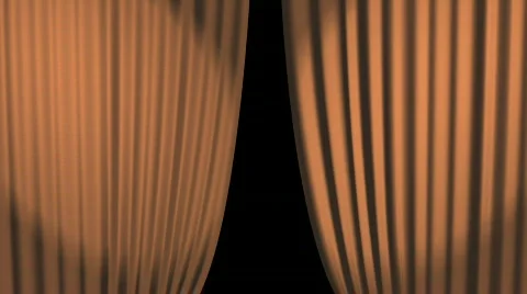 Opening curtain - CGI, alpha channel  Stock Footage 605609