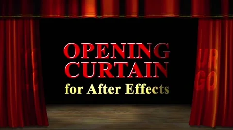 Opening Curtain & Theater Stock After Effects