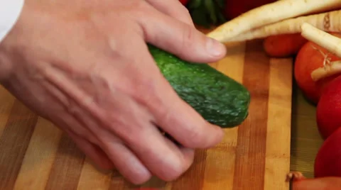 Opening an cut avocado fruit Stock Footage 34254230