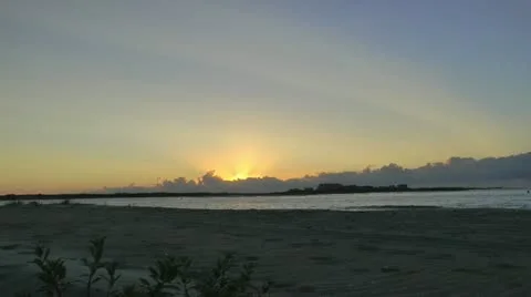Opening day at the beach Stock Footage 12169707