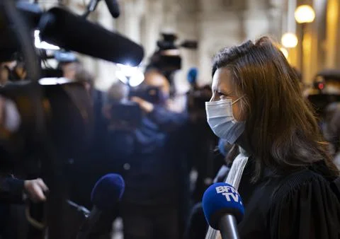 Opening day of the Thalys train attack trial in Paris, France - 16 Nov 2020 Foto stock