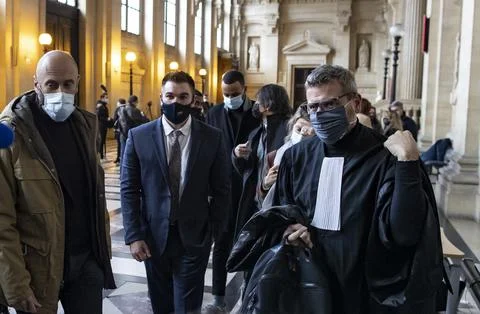 Opening day of the Thalys train attack trial in Paris, France - 20 Nov 2020 Foto stock