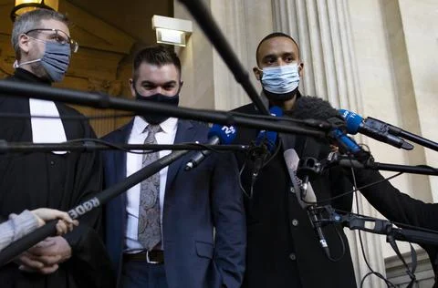 Opening day of the Thalys train attack trial in Paris, France - 20 Nov 2020 Foto stock