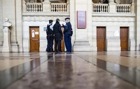 Opening day of the Thalys train attack trial in Paris, France - 20 Nov 2020 Stock Photos