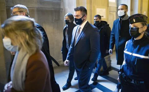 Opening day of the Thalys train attack trial in Paris, France - 20 Nov 2020 Foto stock