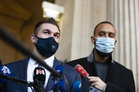 Opening day of the Thalys train attack trial in Paris, France - 20 Nov 2020 Foto stock