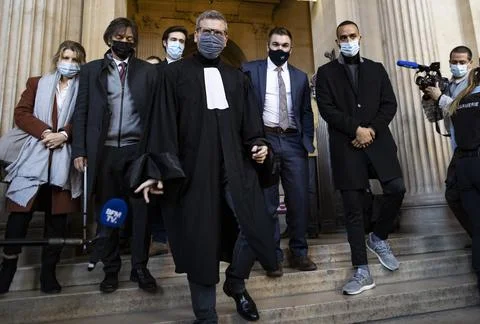 Opening day of the Thalys train attack trial in Paris, France - 20 Nov 2020 Stockfoto's