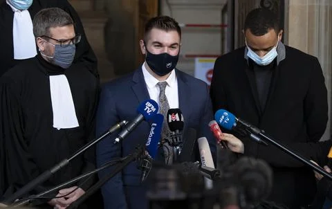 Opening day of the Thalys train attack trial in Paris, France - 20 Nov 2020 Stock Photos